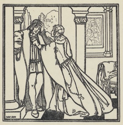 Illustratie voor The Dream Of Gerontius door Kardinaal Newman door Marie Preaud Webb